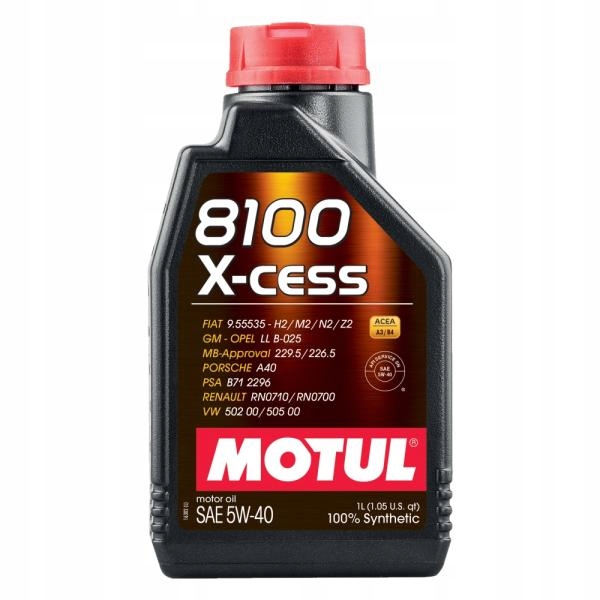 Olej silnikowy Motul 8100 X-cess 5W40 1L A3/B4 LL-01 RN0700 710 102784