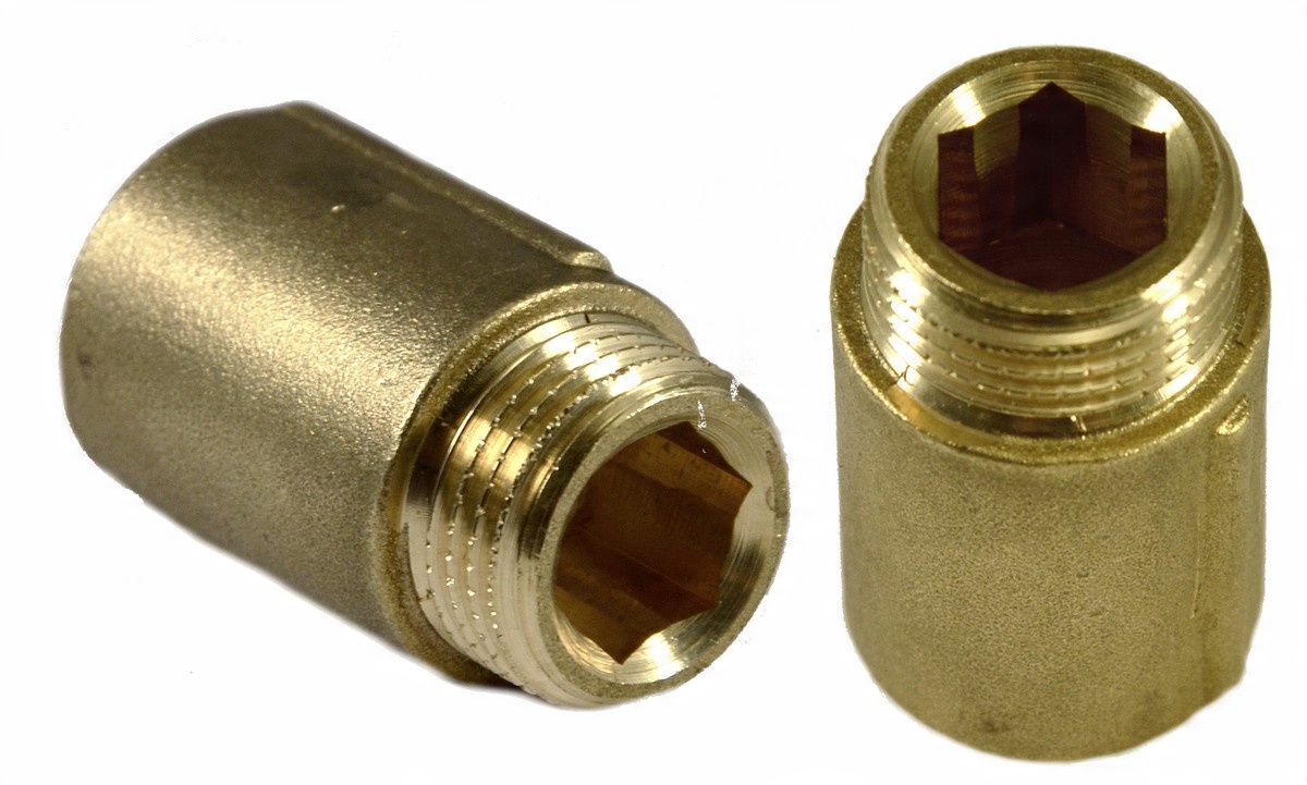 

Przedłużka Mosiężna 1/2 Cala DN15 L 20 mm
