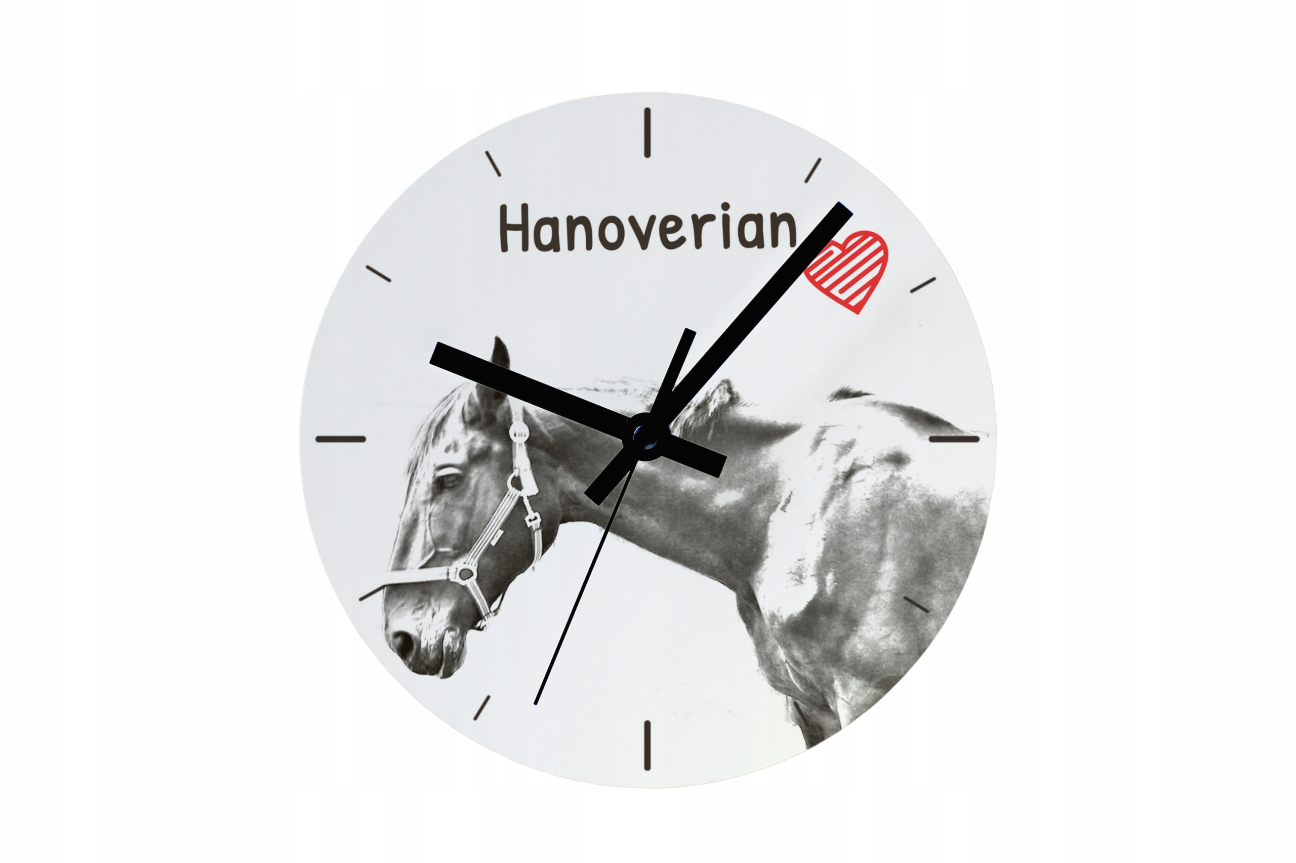 Hannoverský kůň, hodiny s koněm, závěsné a stojící, personalizace fotografií