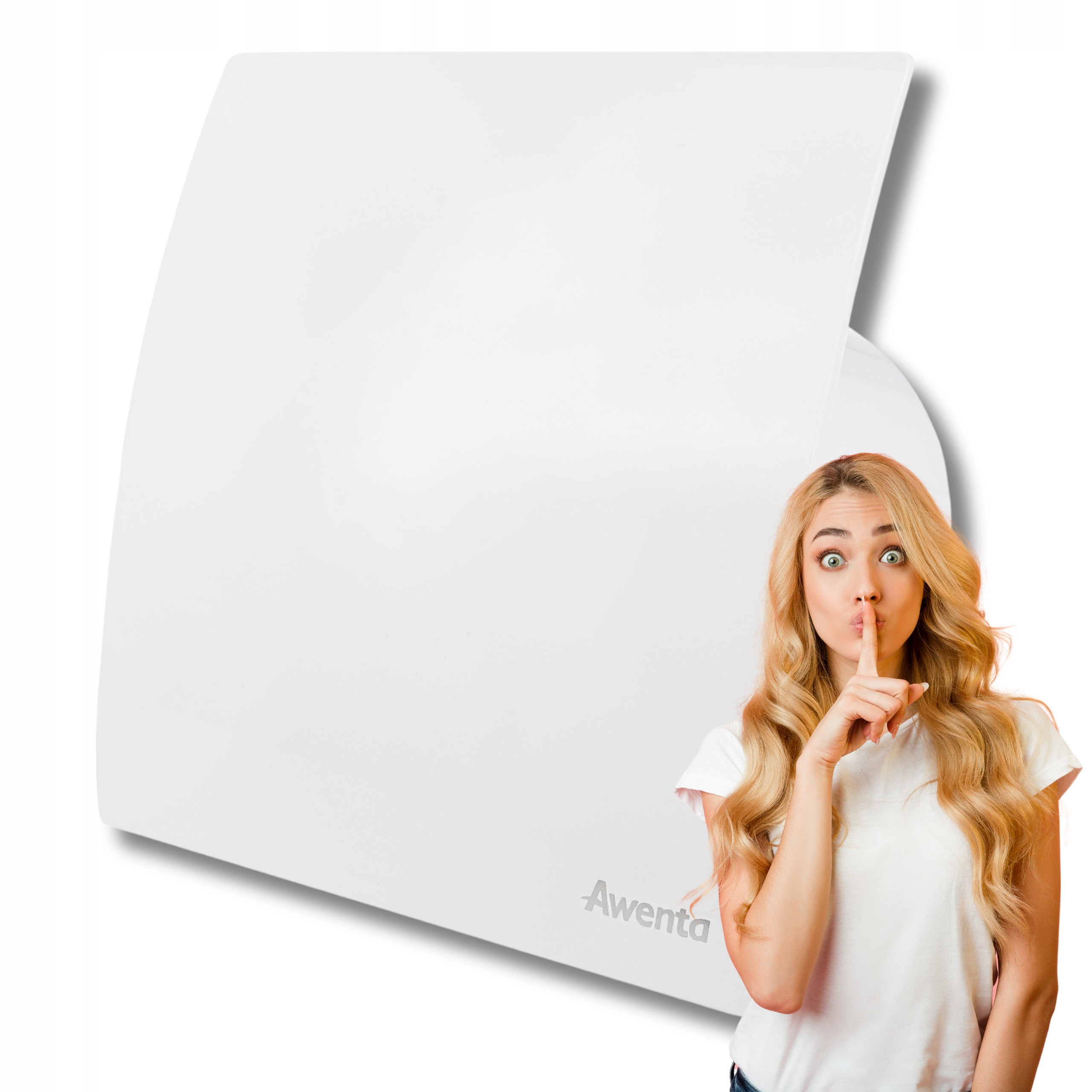 Cichy Wentylator łazienkowy Silent Ø 125 mm 32 db Standard Biały