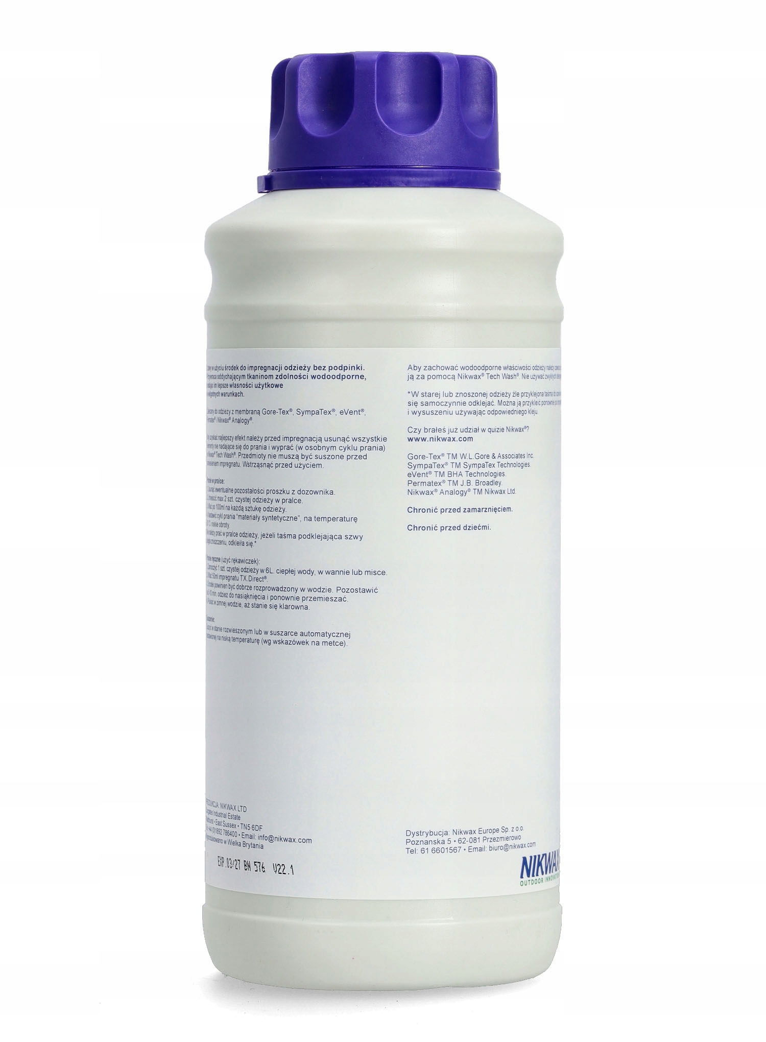 Impregnat Nikwax TX Direct Wash In 1000 ml Marka Nikwax