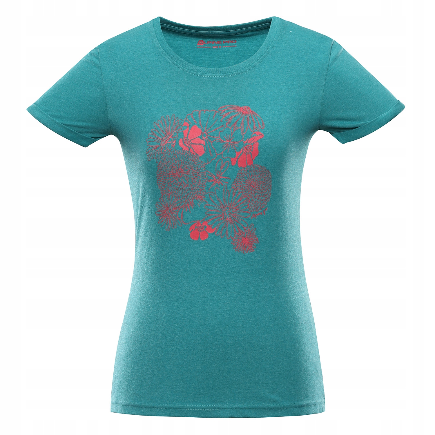 ALPINE PRO Koszulka damska turystyczna Draba turkusowy r.M
