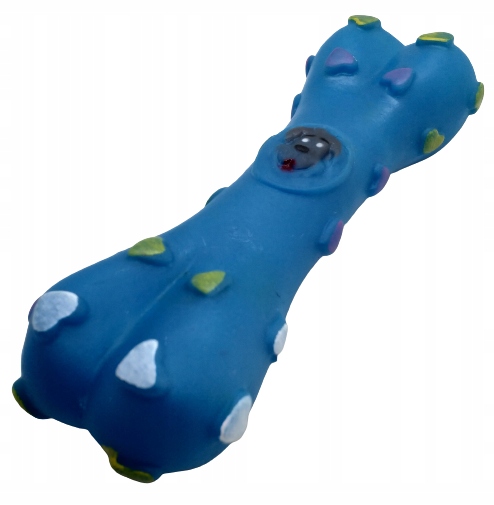 

gumowy gryzak kostka z piszczałką - wielkość 16 cm