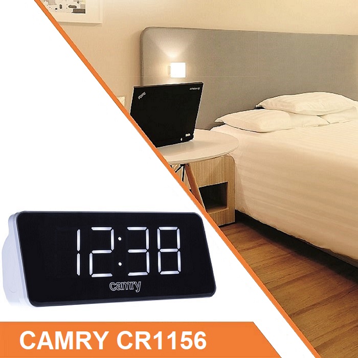 RADIOBUDZIK AM/FM 230V Z WYŚWIETLACZEM LCD CR1156 Stan opakowania oryginalne