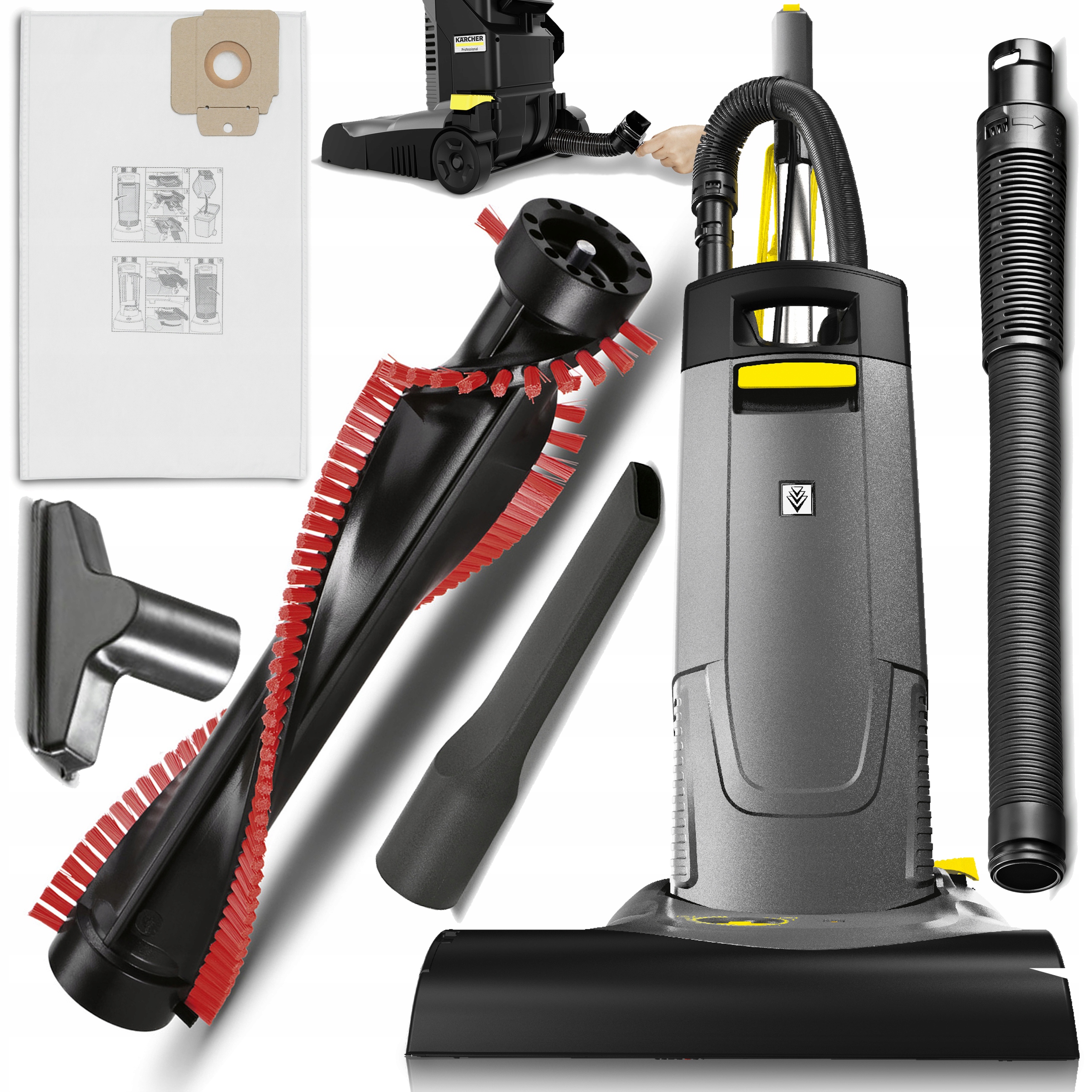 

Karcher CV 38/2 Odkurzacz Szczotkowy Pionowy Mocny