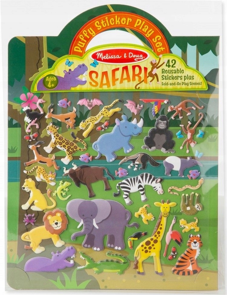 

Wypukłe Naklejki Safari Wielokrotnego Użytku Melis