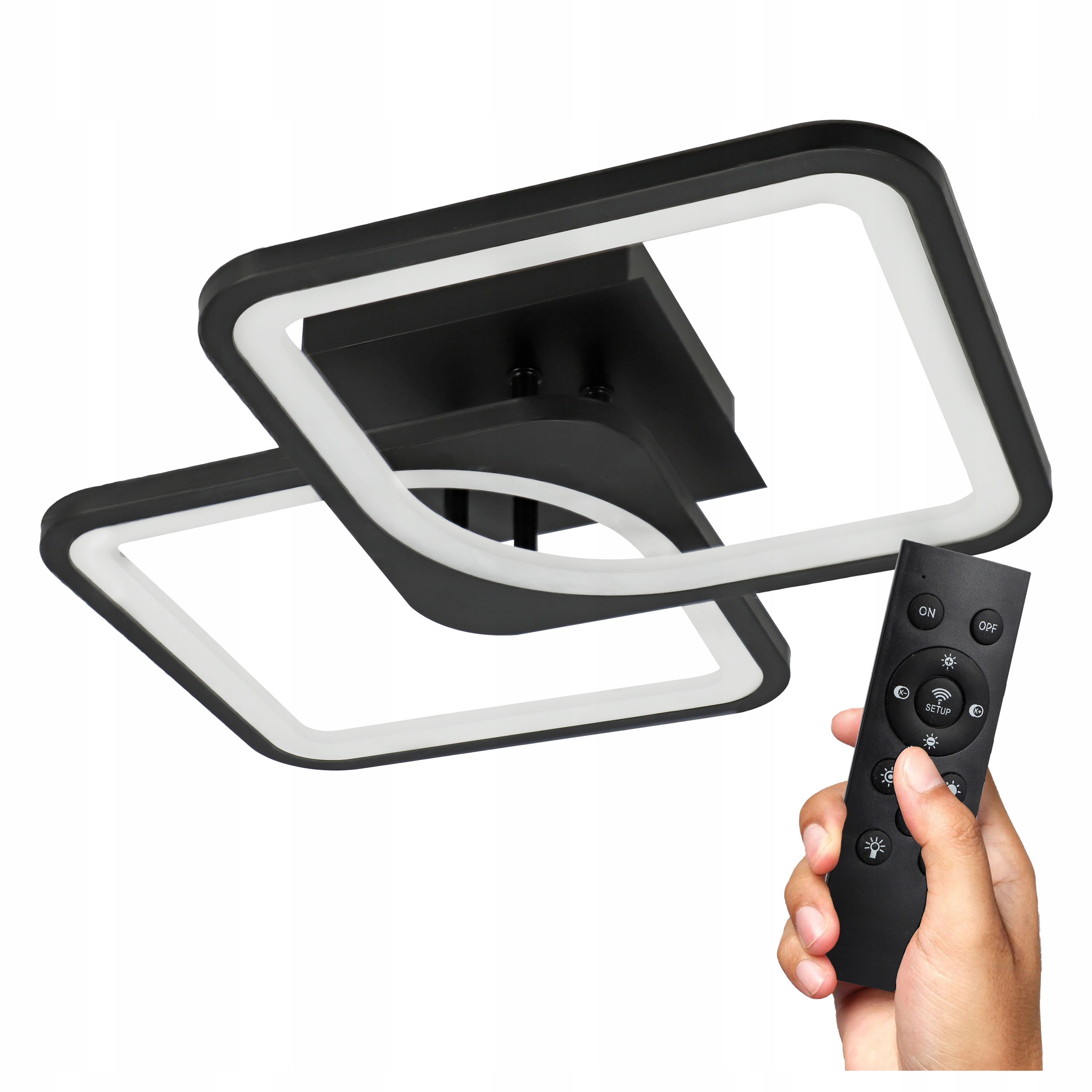 Lampa Sufitowa Led Plafon Natynkowy Żyrandol 3 Barwy Cct Pilot 54W 4860lm