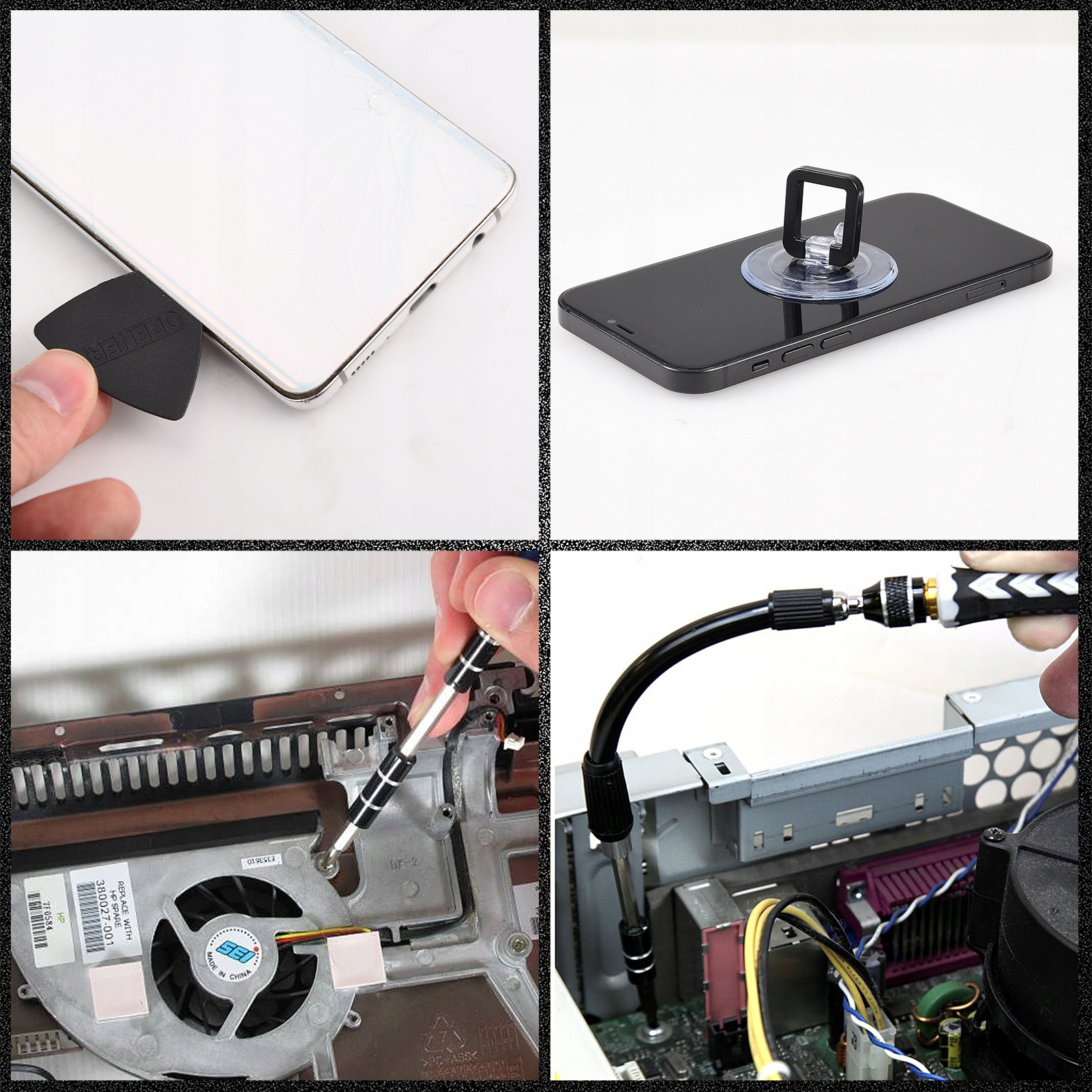 T9 multi-function mobile phone phillips screwdriver tool set black Marka bez marki