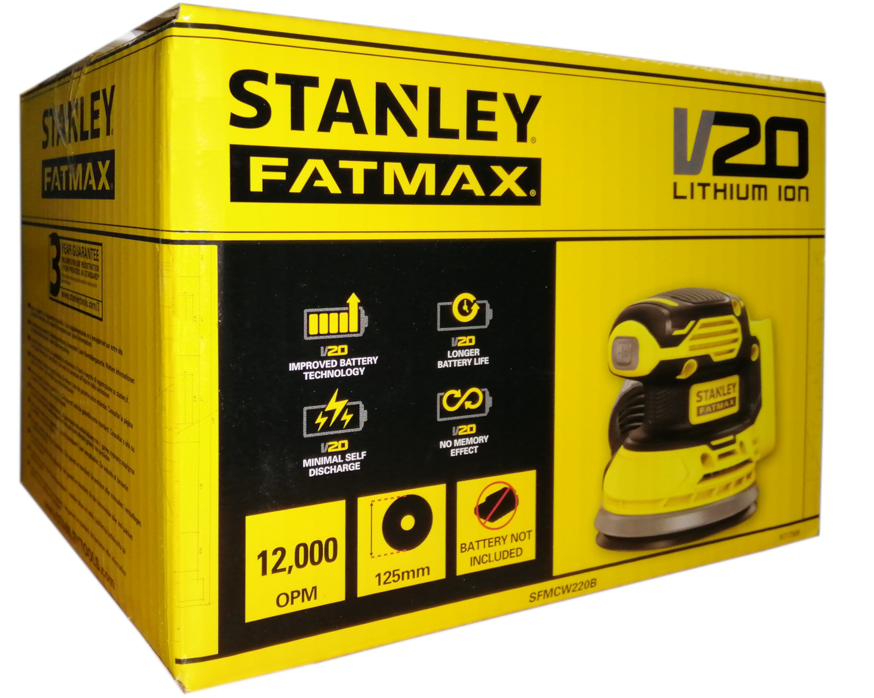 SZLIFIERKA OSCYLACYJNA MIMOŚRODOWA 20V STANLEY Seria Fatmax V20