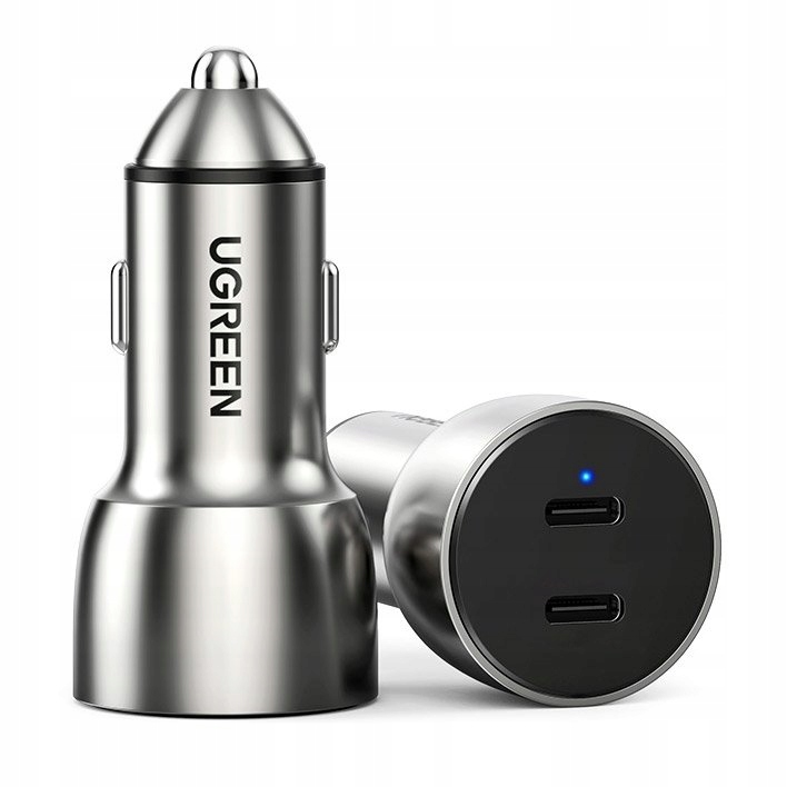 

Ugreen ładowarka samochodowa 2x Usb szary