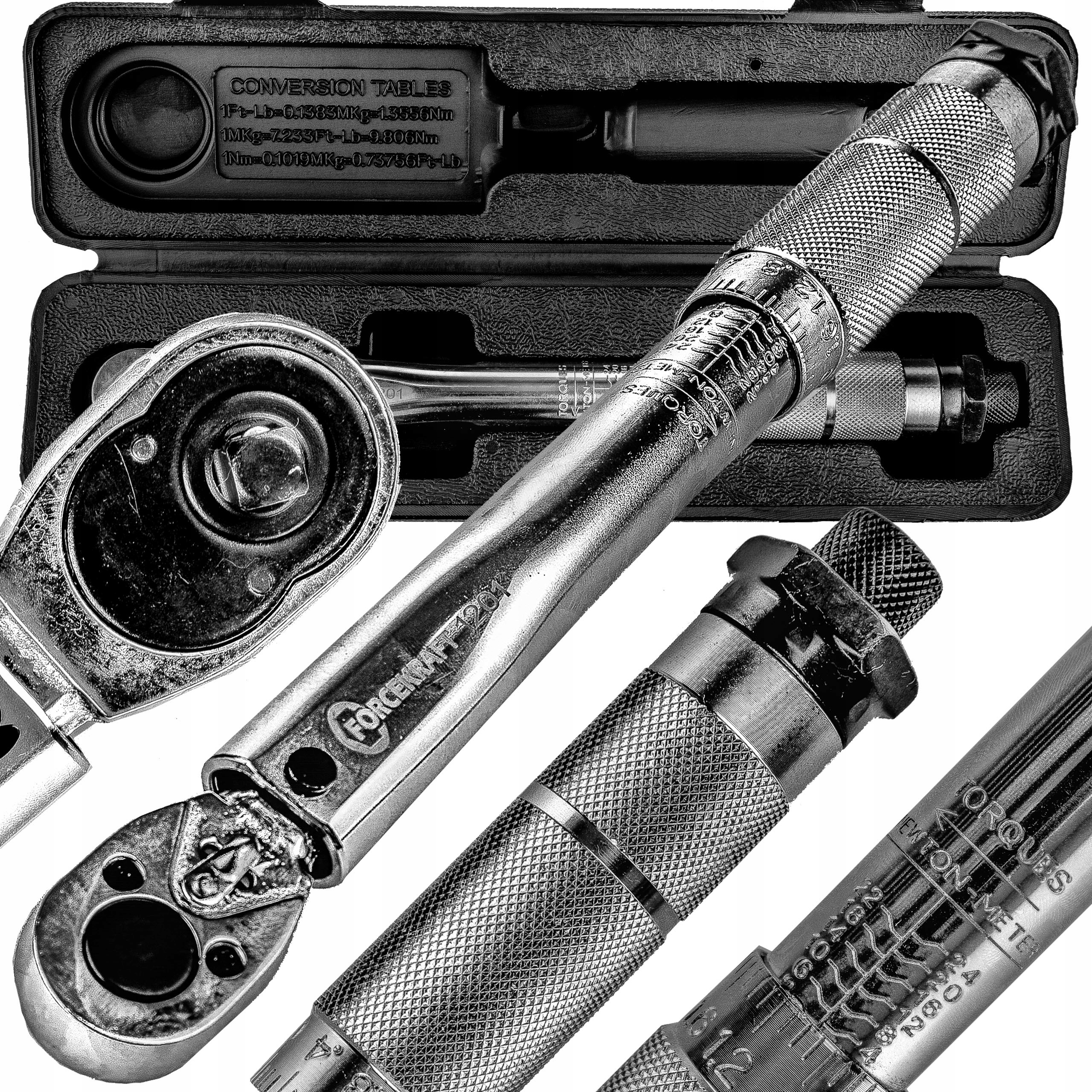 Momentový Klíč Stupnice Regulace 1/4" 2-24 Nm
