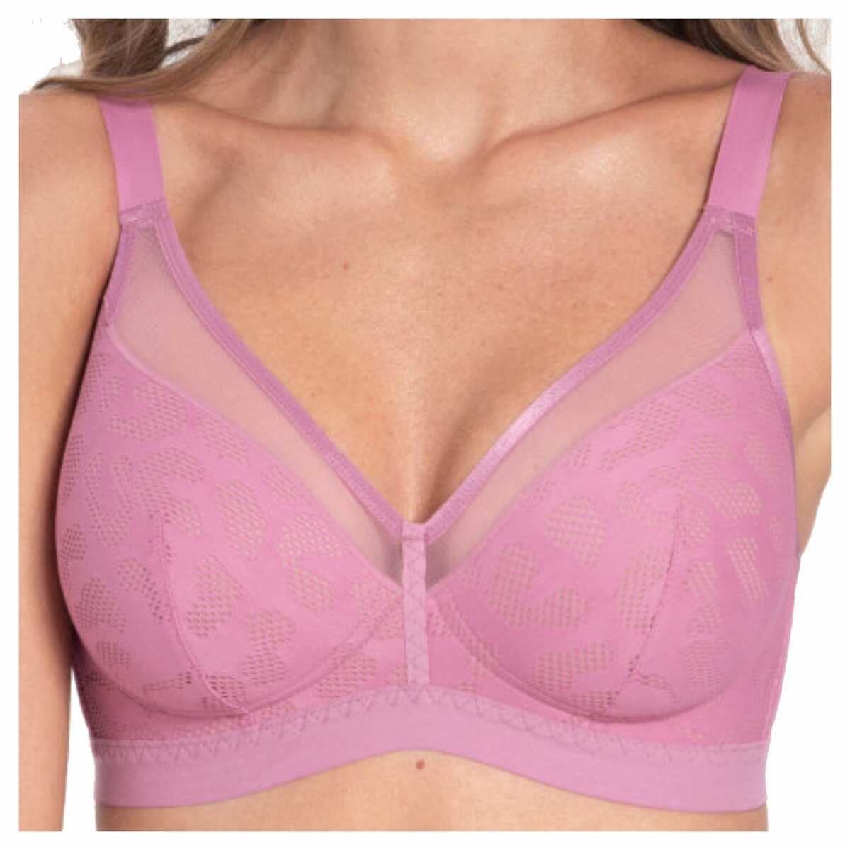 Samanta Vyztužená podprsenka bez kostic Alex A540 vřesová 80B