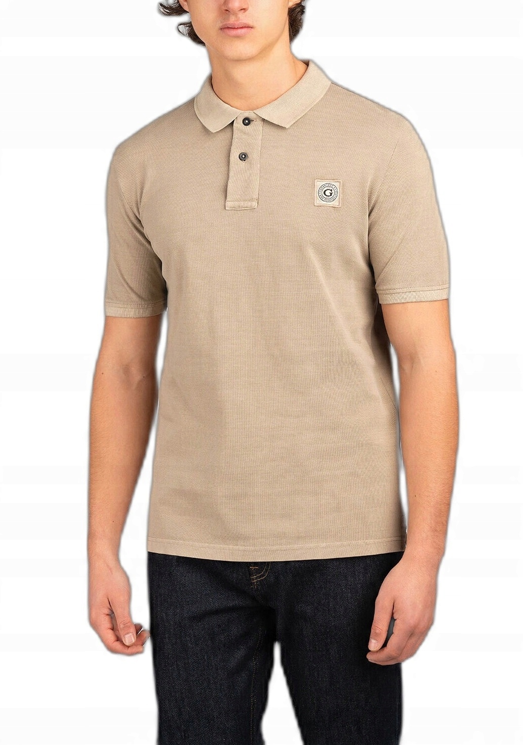 Pánská Polovka S Krátkým Rukávem Polokošile Bavlněná Guess L