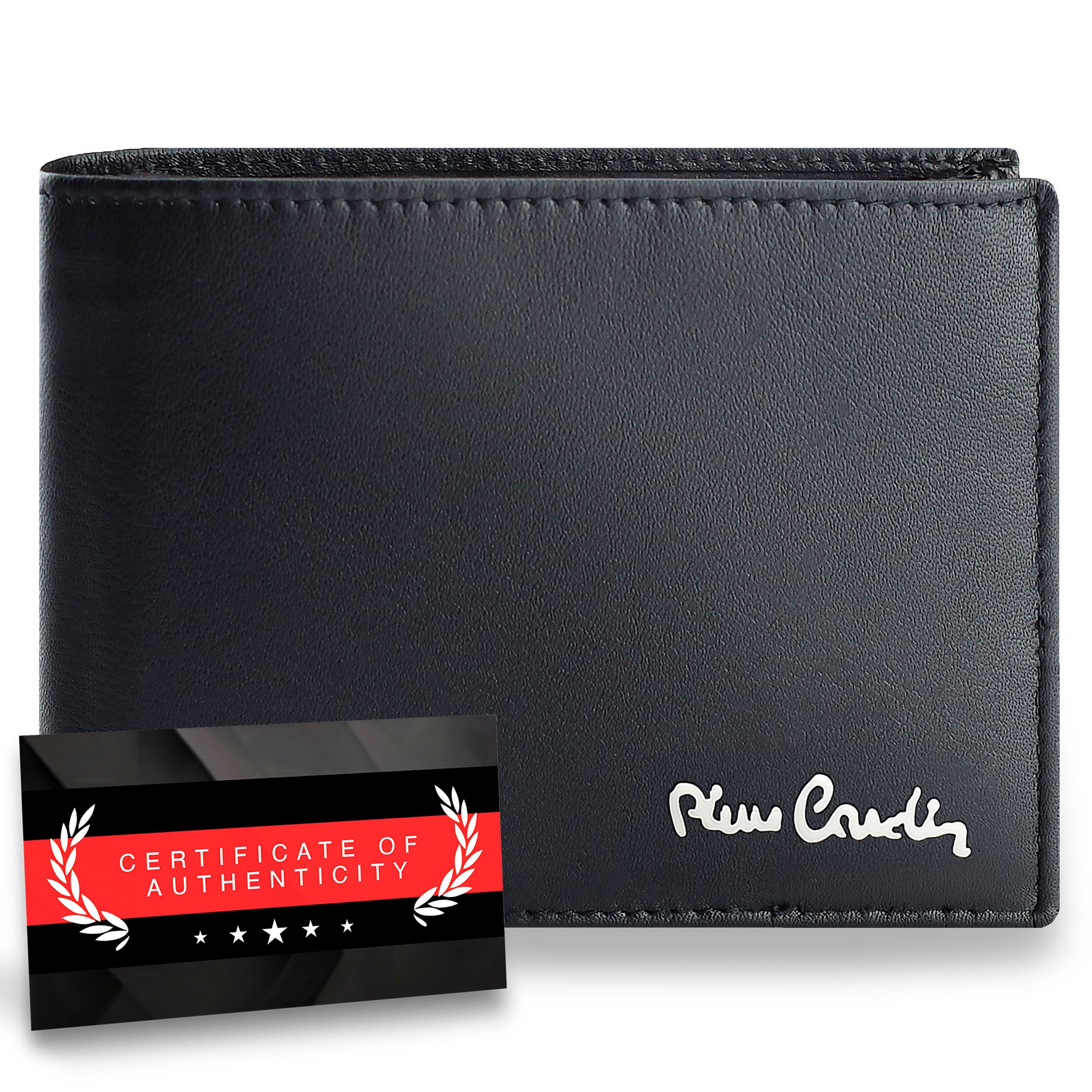 Meski peněženka Pierre Cardin Přírodní kůže Černá Rfid Dárek Certifikát