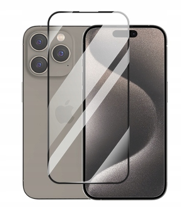 Szkło hartowane do Apple iPhone 15 Plus 2,5D transparentne z ramką Mocoll