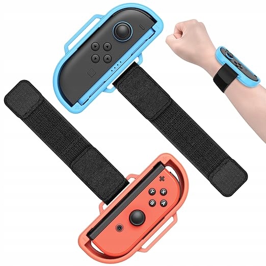 2x pasek na rękę uchwyt Joy-Con Nintendo Switch/Switch 2 Just Dance kolor