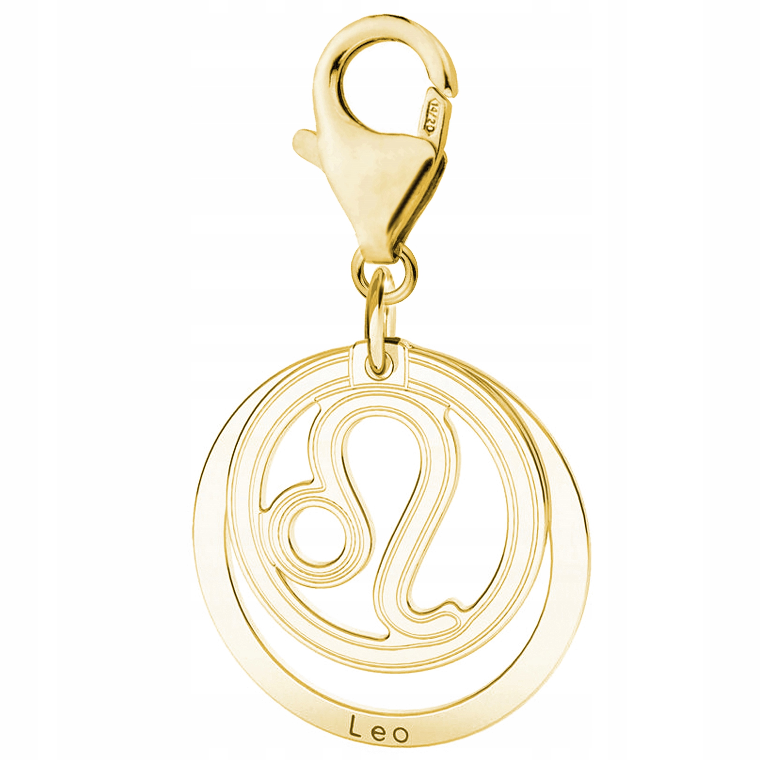 Zlatý přívěsek se znamením zvěrokruhu Lev Leo Znamení zvěrokruhu Lev Stříbro 925