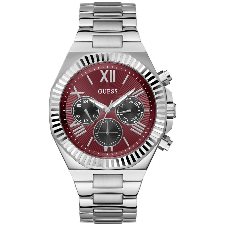 Pánské Hodinky Guess GW0703G7 stříbrný náramek