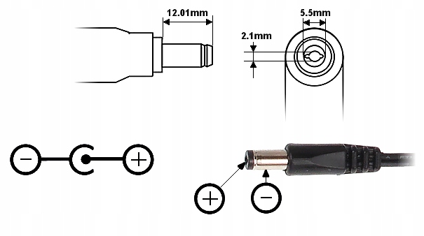 ZASILACZ 12V/1.5A/PROTEC Marka Delta