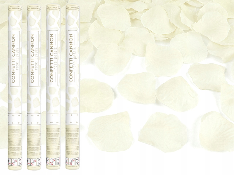 WYSTRZAŁOWE KONFETTI PŁATKI RÓŻ ECRU 60cm x4