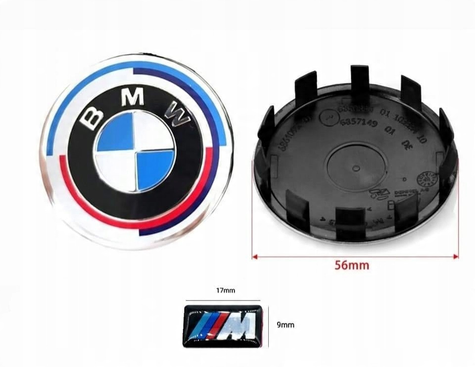

Dekielek Bmw 56mm 50JAHRE Naklejka M