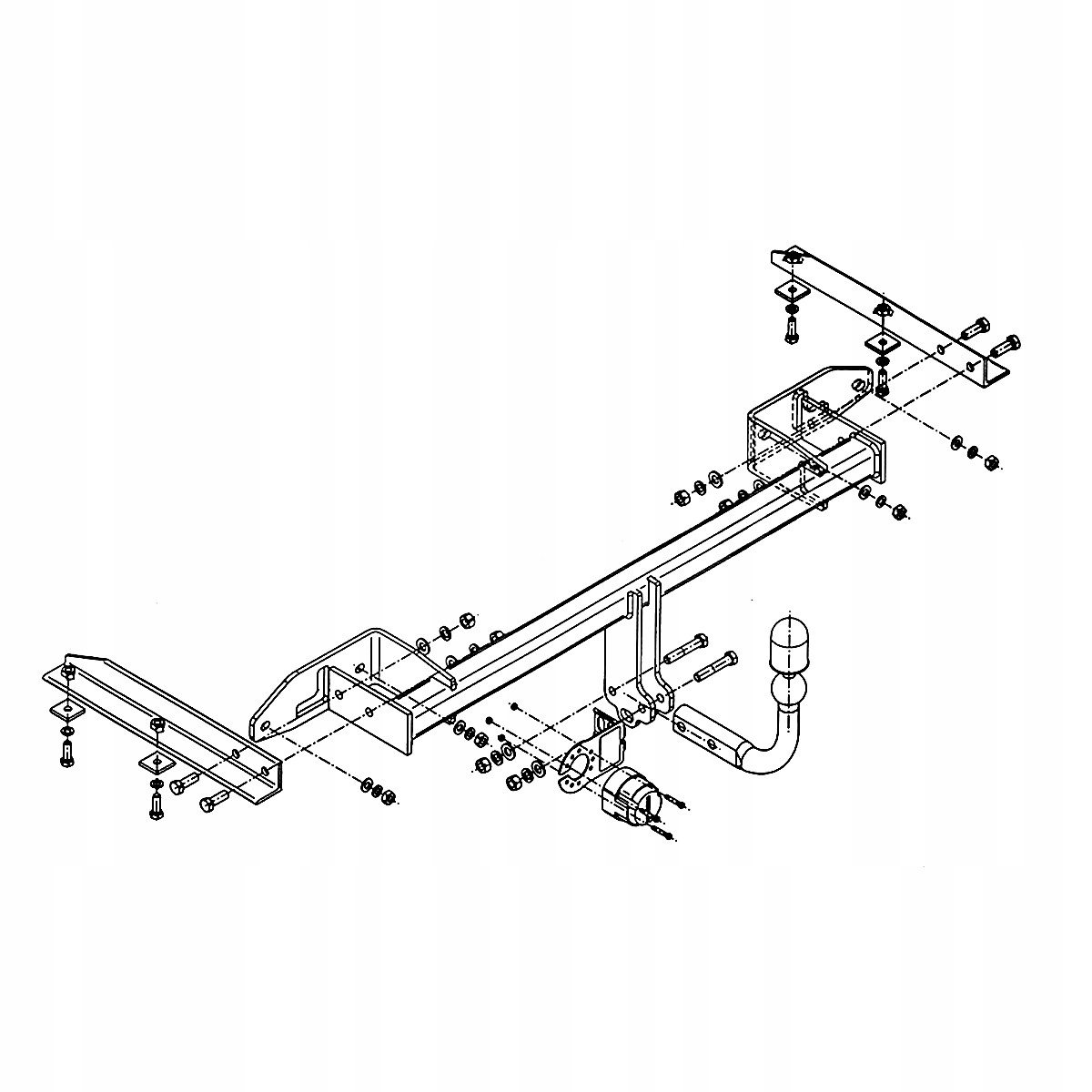 Hak holowniczy Opel Zafira Tourer 3 C Minivan 12-16 MODUŁ WIĄZKA 13 PIN Producent Steinhof