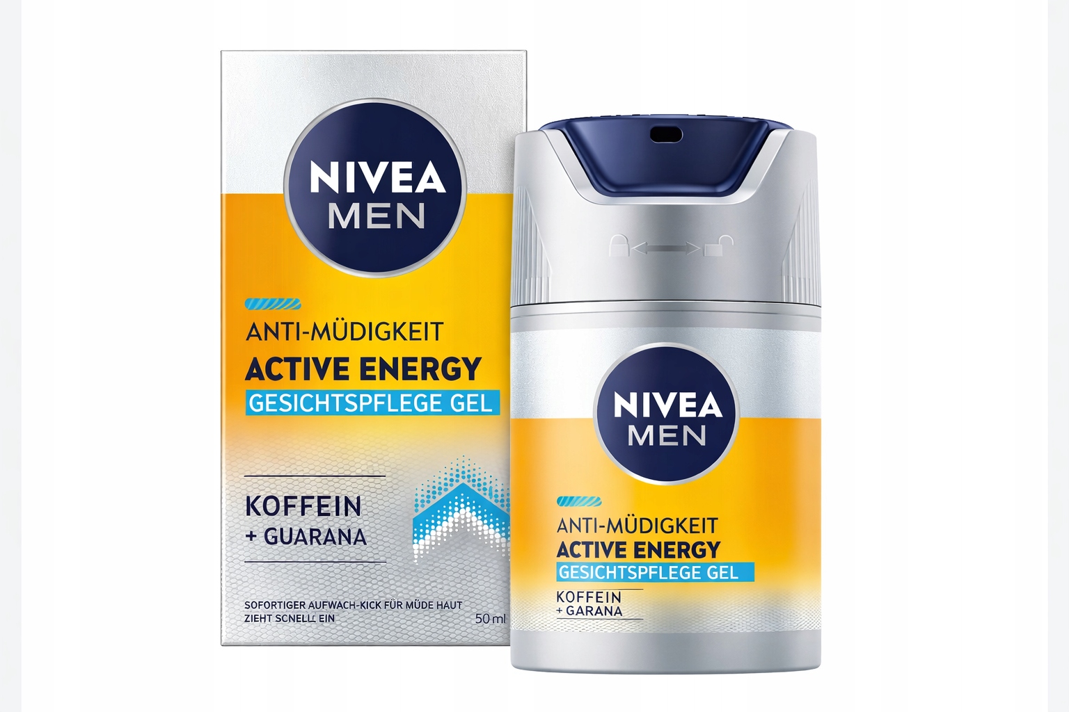 Nivea Men Active Energy Krém Gel Na Obličej Kofein 50 ML