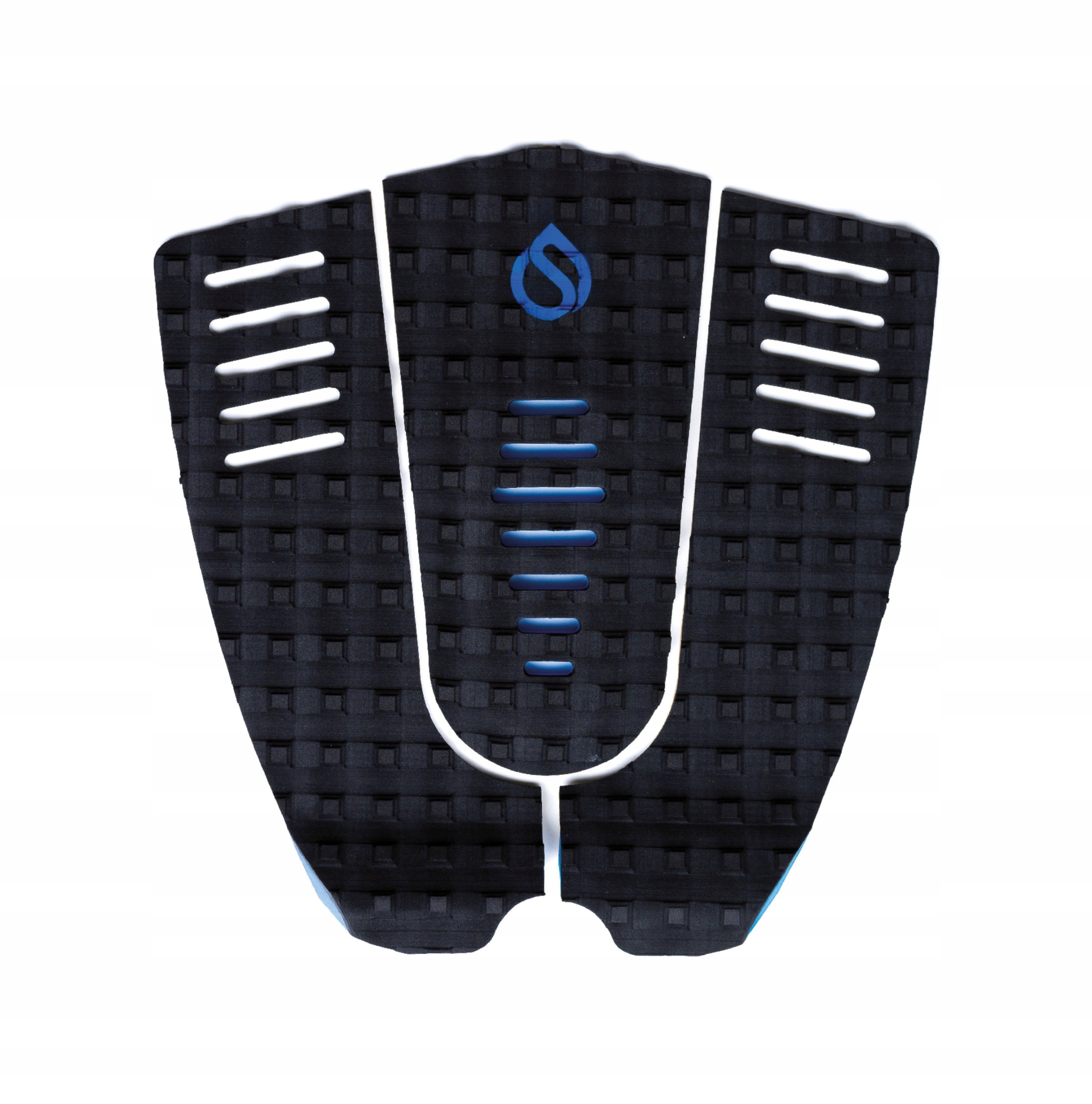 Surf Logic Traction Pad Back Sfl Three Bk&Cyan