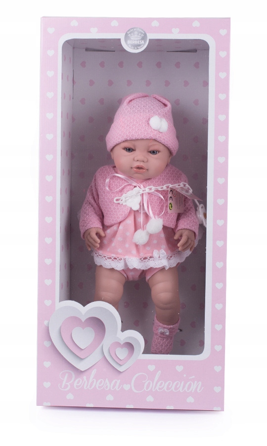 LALKA BOBAS NIEMOWLAK ZE SMOCZKIEM 42CM HISZPAŃSKA VINYL Marka inna