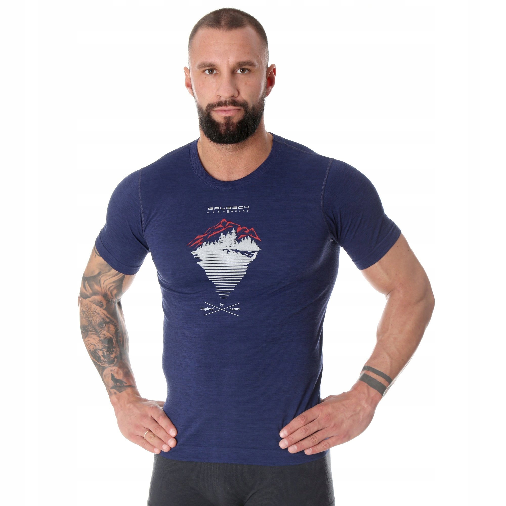 Koszulka męska Brubeck OUTDOOR WOOL PRO Merino XL