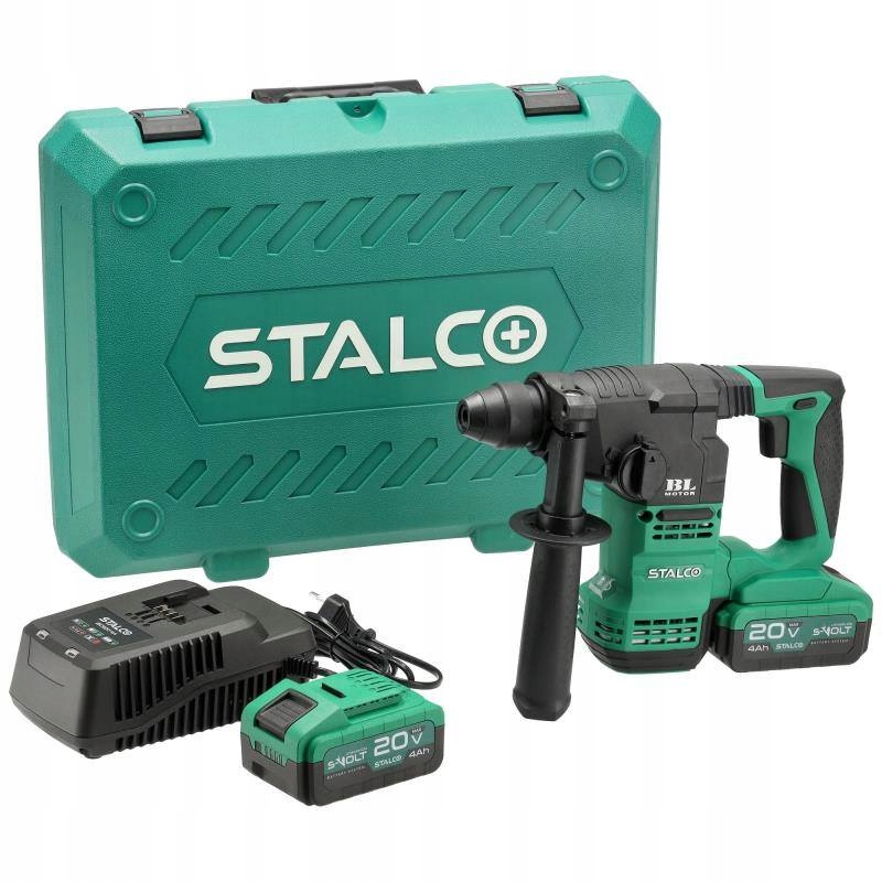 Aku Vrtací kladivo RHS20-18BL 2x 4Ah Stalco S-97325