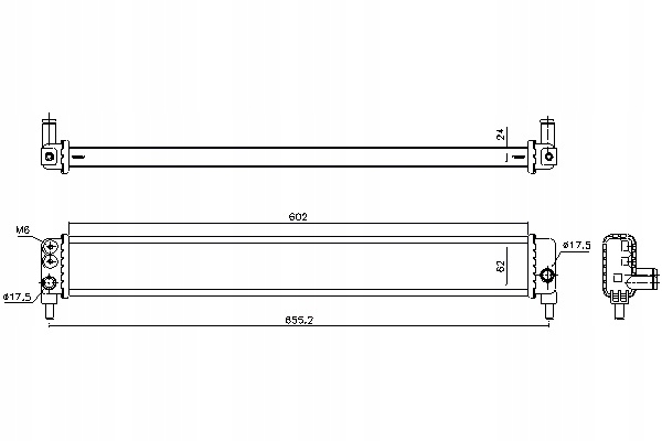 NISSENS CHŁODNICA SILNIKA WODY TOYOTA AURIS 1.8H 09.10-09.12
