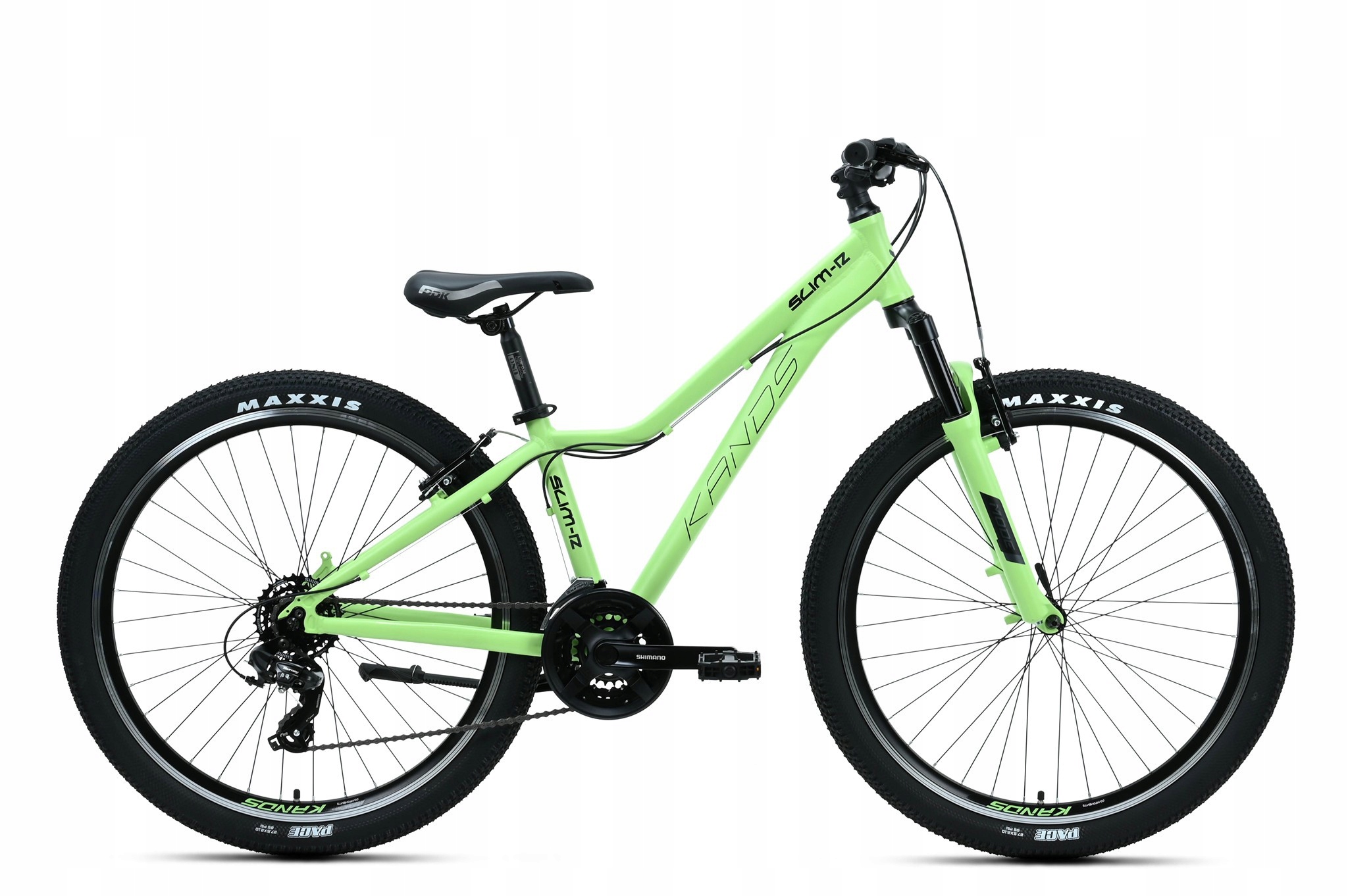 Rower 27,5 Kands Slim-r Tourney Amortyzator 16" limonkowy mat