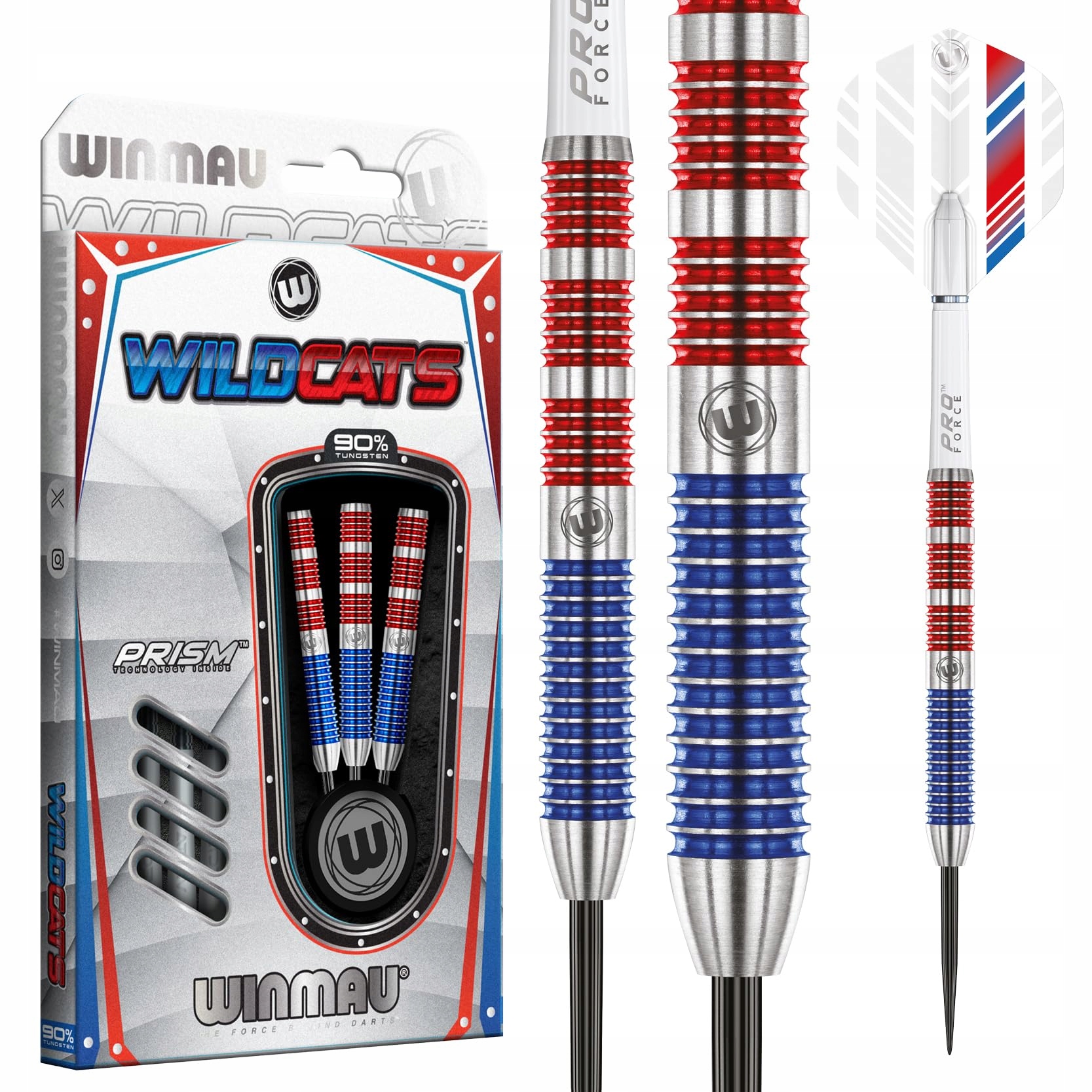 WINMAU Wildcats 21g Steeltip Rzutki Wolframowe z Lotkami i Shaftami — miniatura 2