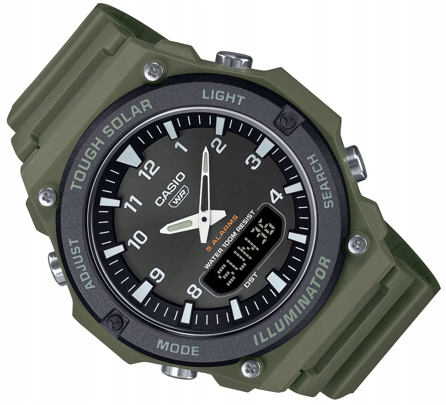 Mládežnické Vodotěsné Hodinky Casio Solární Baterie AQ-S820W -3BVEF
