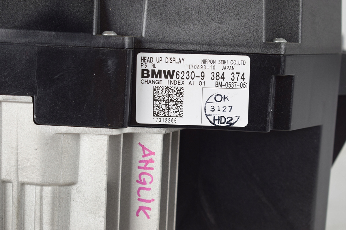 dials display HEAD UP HUD BMW X5 F15 UK