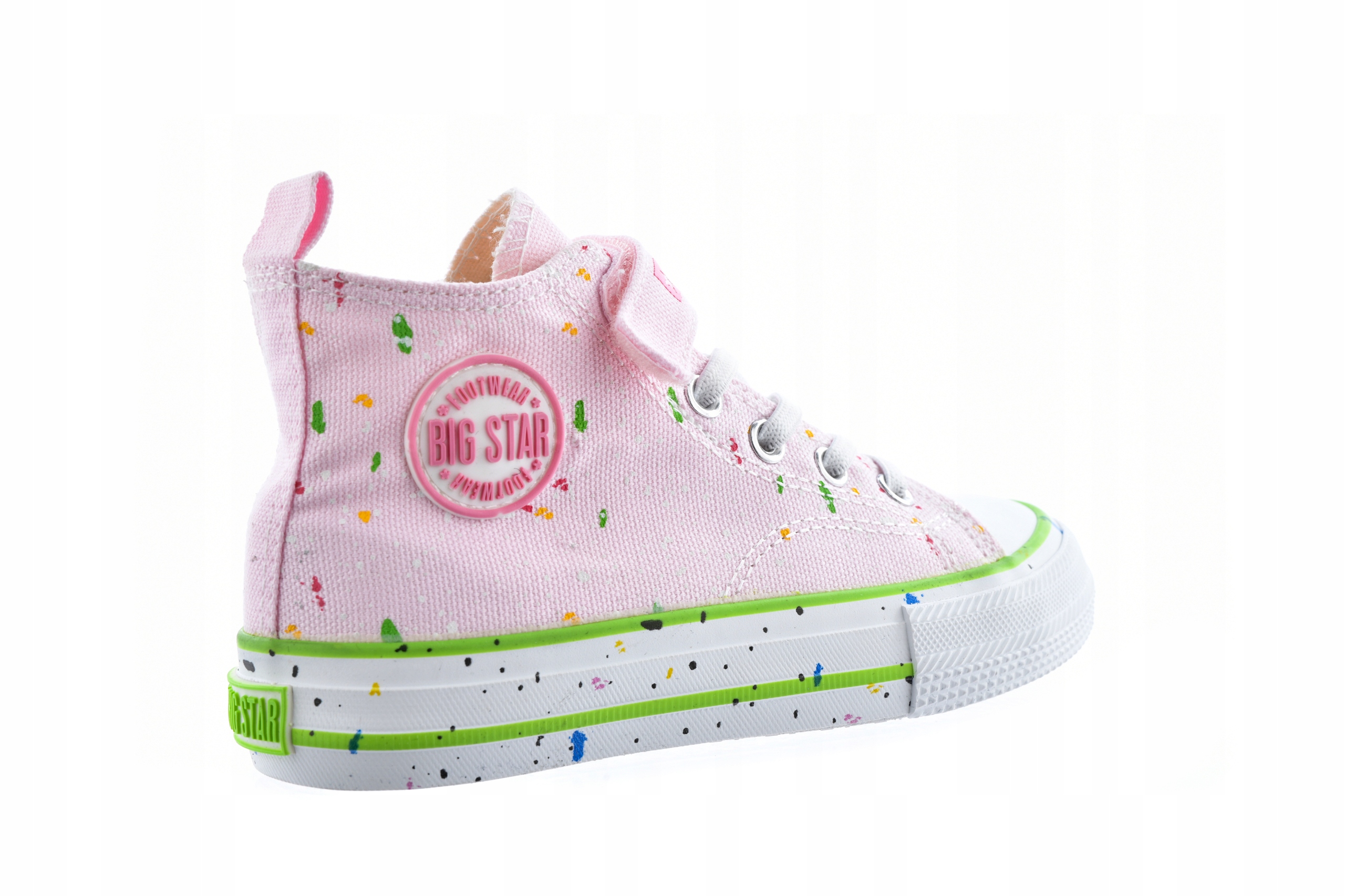 TRAMPKI DZIECIĘCE BIG STAR BUTY OBUWIE SPORTOWE TEKSTYL WYSOKIE NA RZEP Płeć dziewczynki