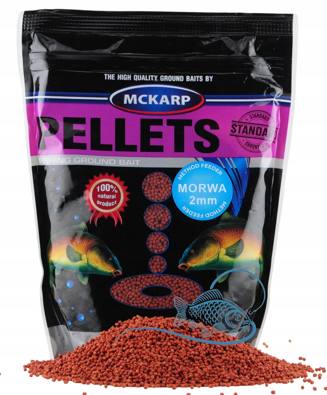 Morwa Pellet 2mm 500g Method feeder do metody Mckarp