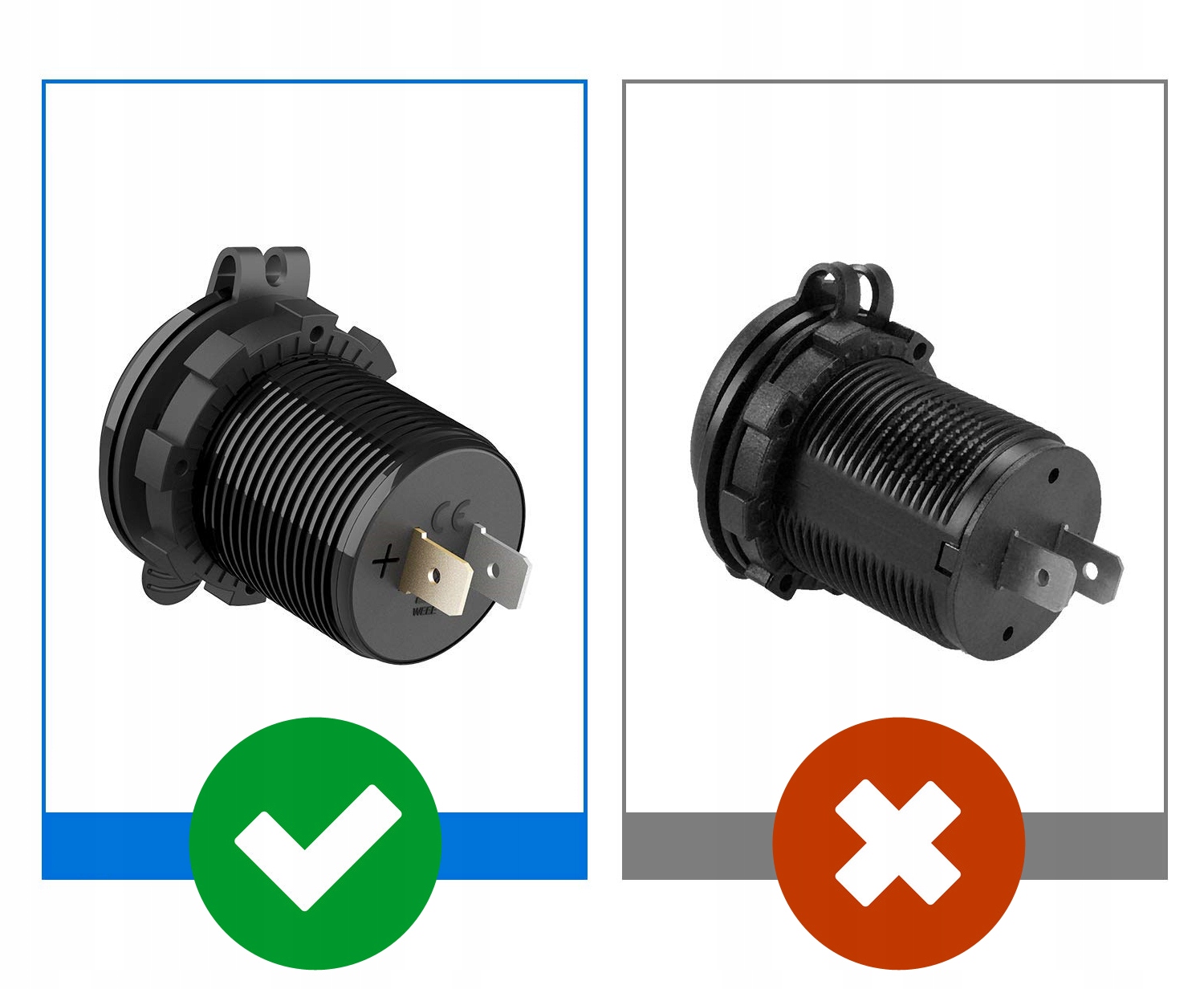 GNIAZDO SAMOCHODOWE ŁADOWARKA 2x USB 3,1A 12V 24V ALUMINIUM Producent Freedconn