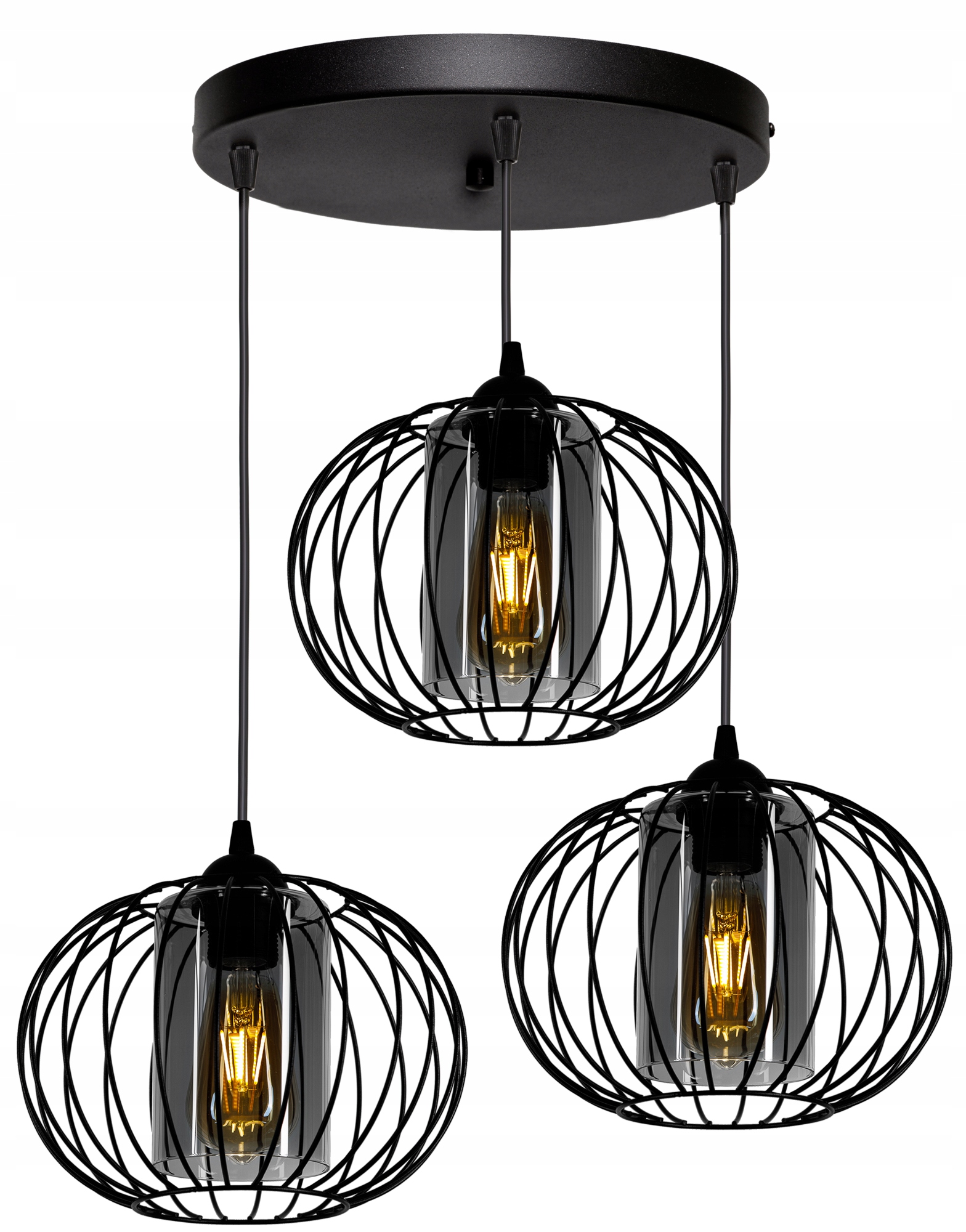 

Nowoczesna Lampa Wisząca Sufitowa Szkło Loft Led