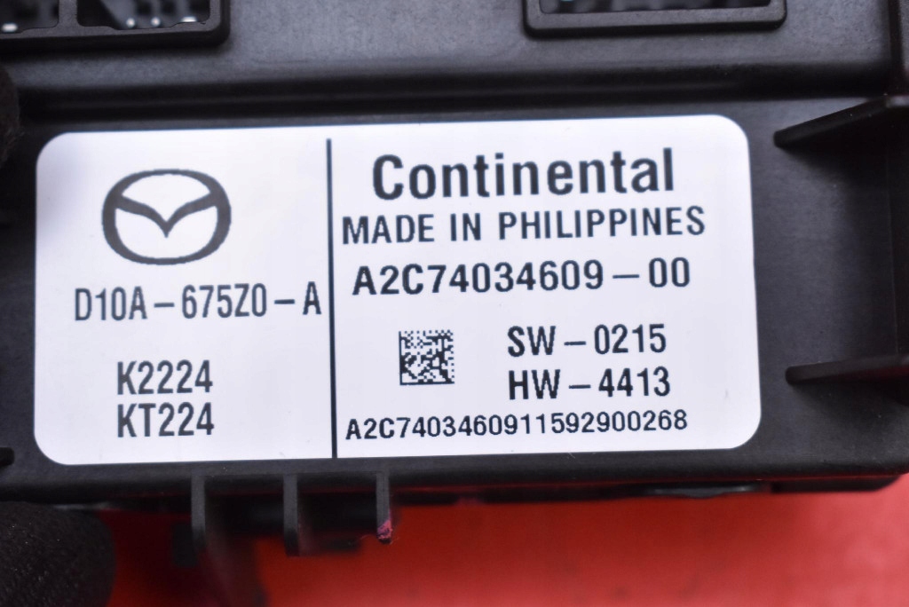 control unit module BSI D10A-675Z0-A MAZDA MX-5 IV ND 2.0 SKYACTIV 160 KM 15-18