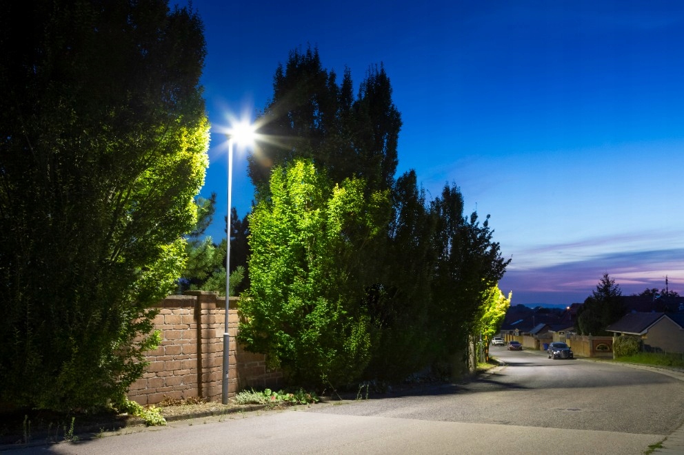 Industrijska LED ulična svetilka Cestna svetilka IP65 50W 7000lm 4000K Širina 150 mm