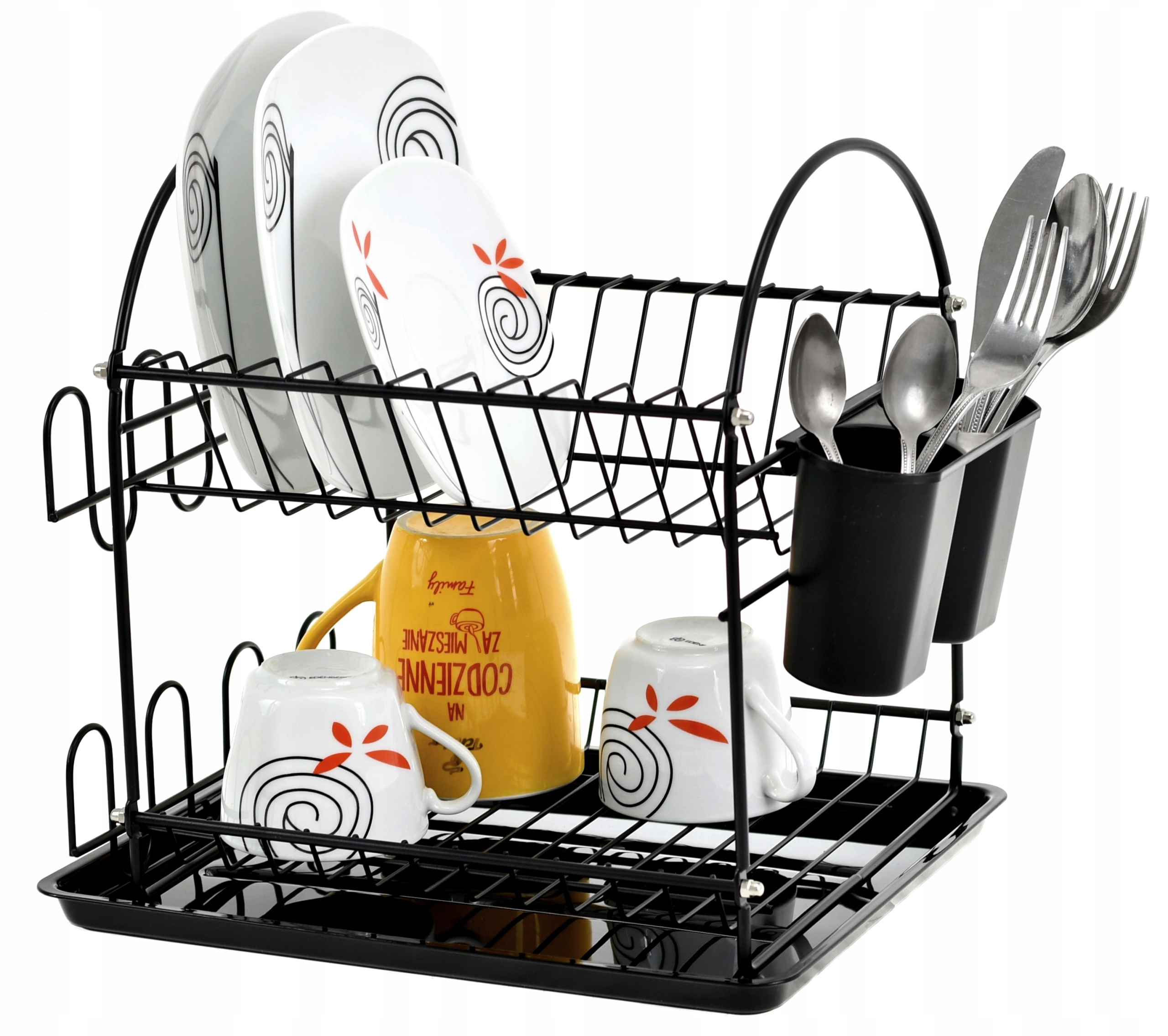 

Suszarka Naczyń Ociekacz Talerze Sztućce Szklanki