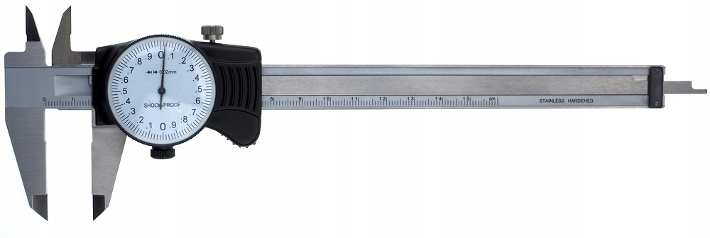 Suwmiarka zegarowa 150 mm 0,02 antywstrząsowa SHOCK-PROOF Kod producenta 997531