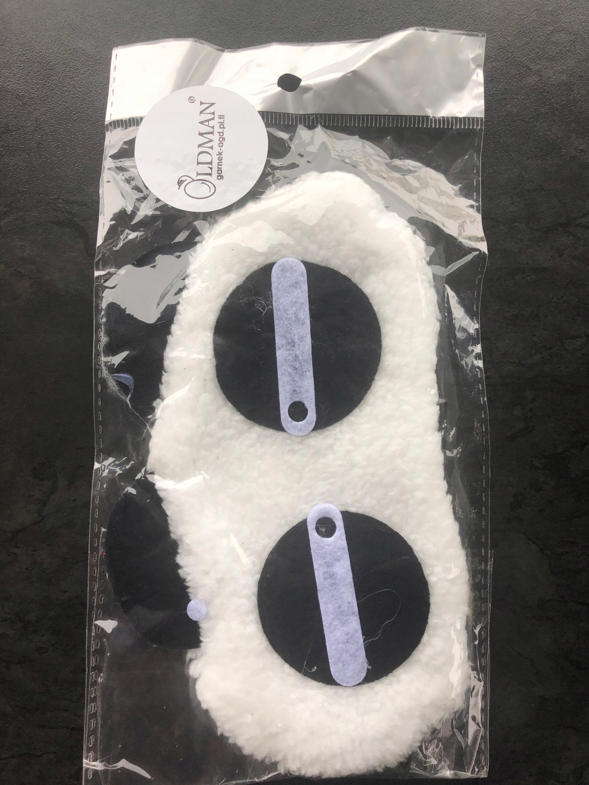OPASKA NA OCZY MASKA DO SPANIA SNU RELAKSU PANDA Materiał dominujący poliester