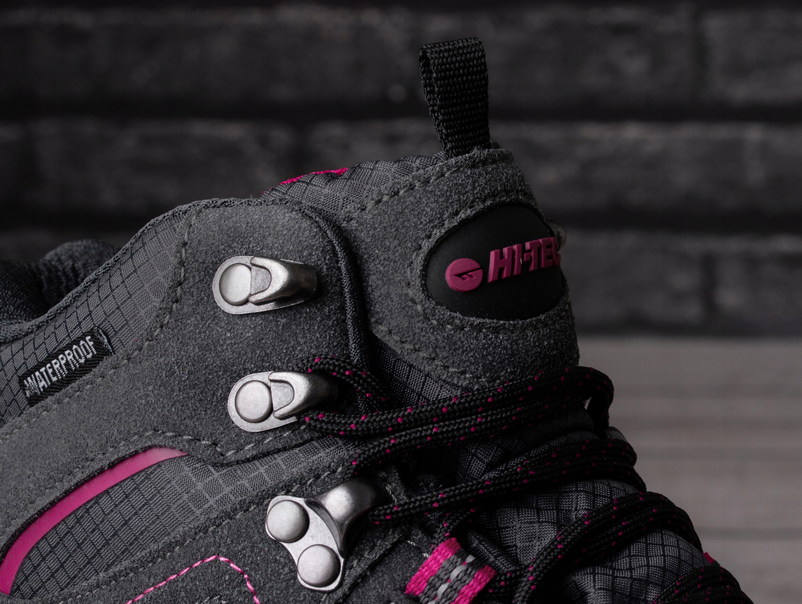 Buty zimowe Hi-Tec Ostan Mid DARK GREY SANGRIA Model OSTAN MID