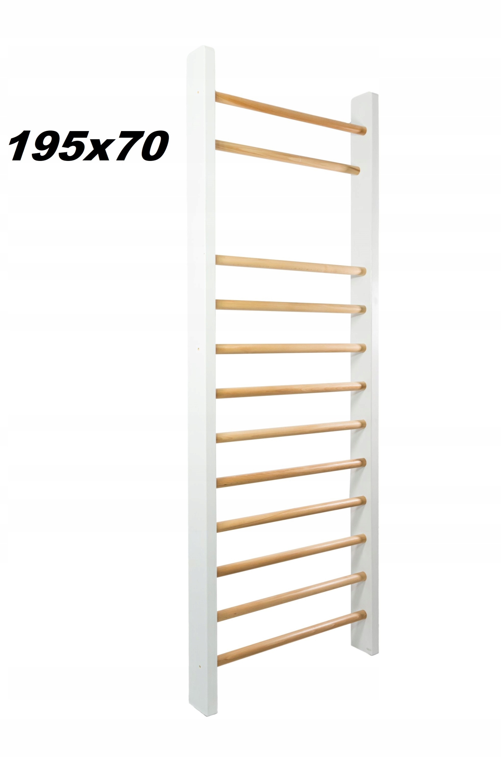 Tréninkový Gymnastický Žebřík 195X70 Bílý