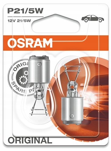 OSRAM ORIGINAL ŻARÓWKI 2 SZT P21/5W 12V 21/5W DUO
