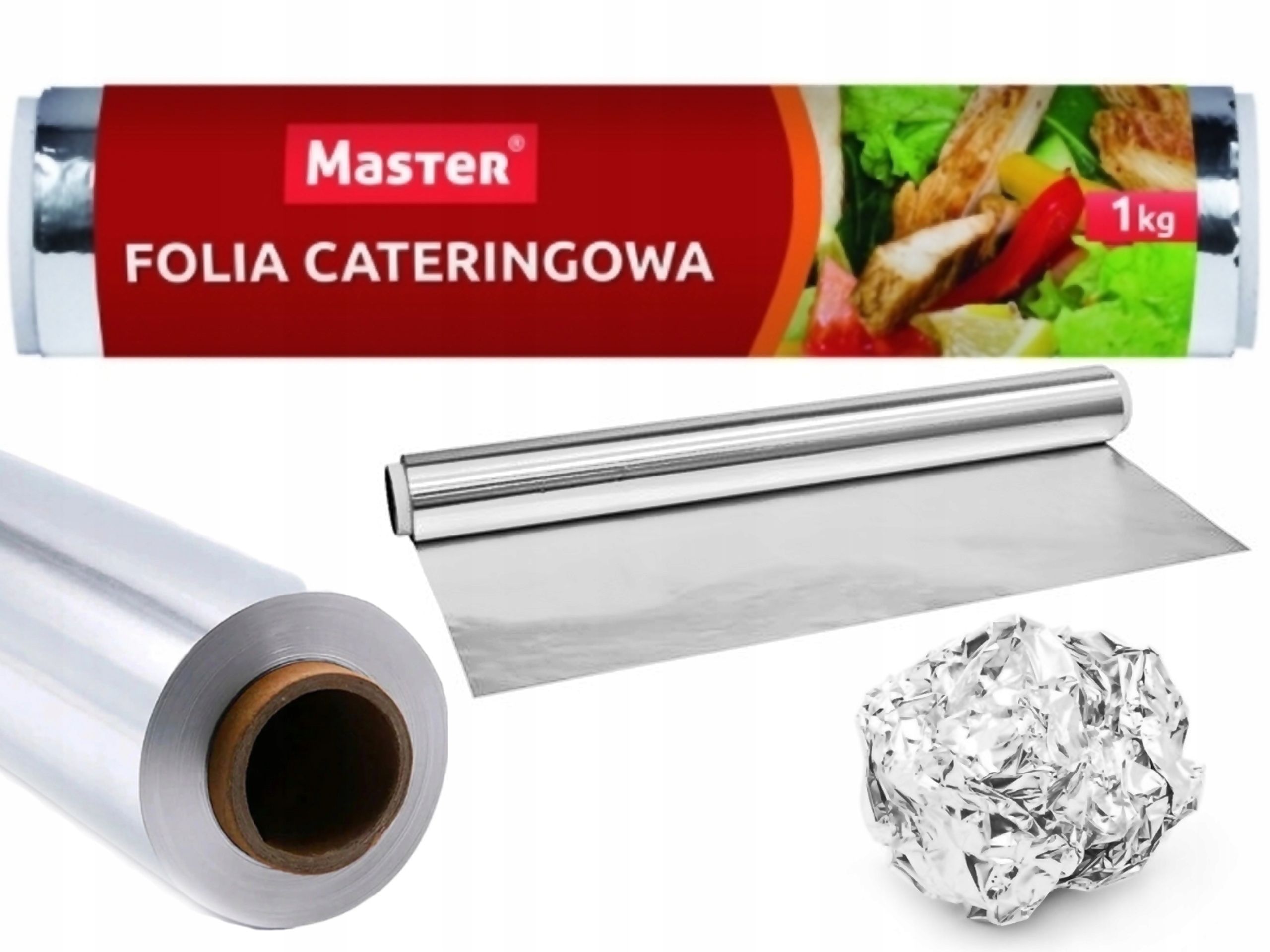 Cateringová Fólie Aluminiová pro pečení a skladování Role 1kg Master