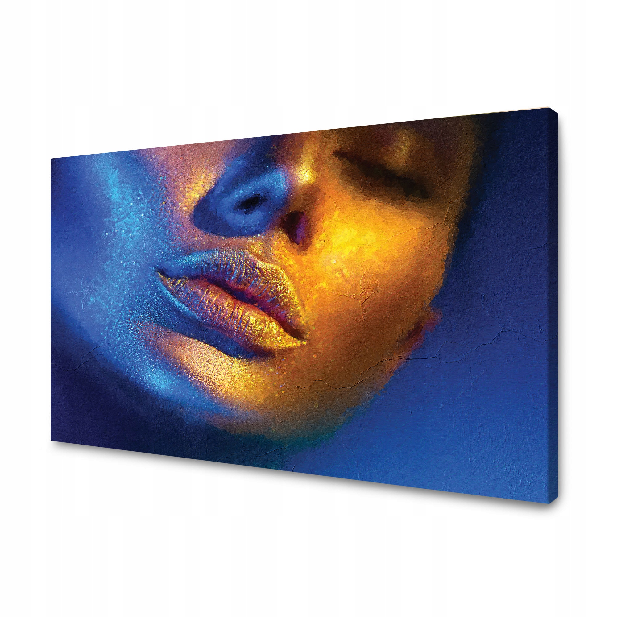 Obraz na plátně Tvář ženy Zlatá ústa Umění 120x70 cm